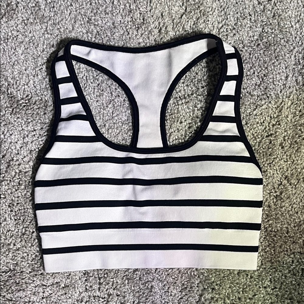 Striped Sports Bra